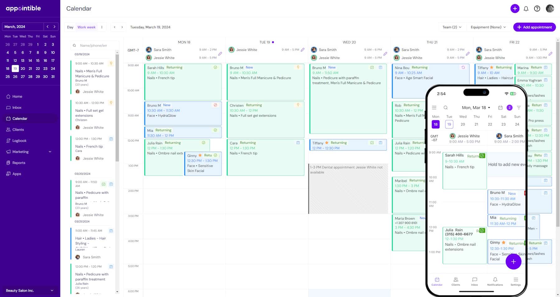 Calendar day view mobile Calendar day view mobile