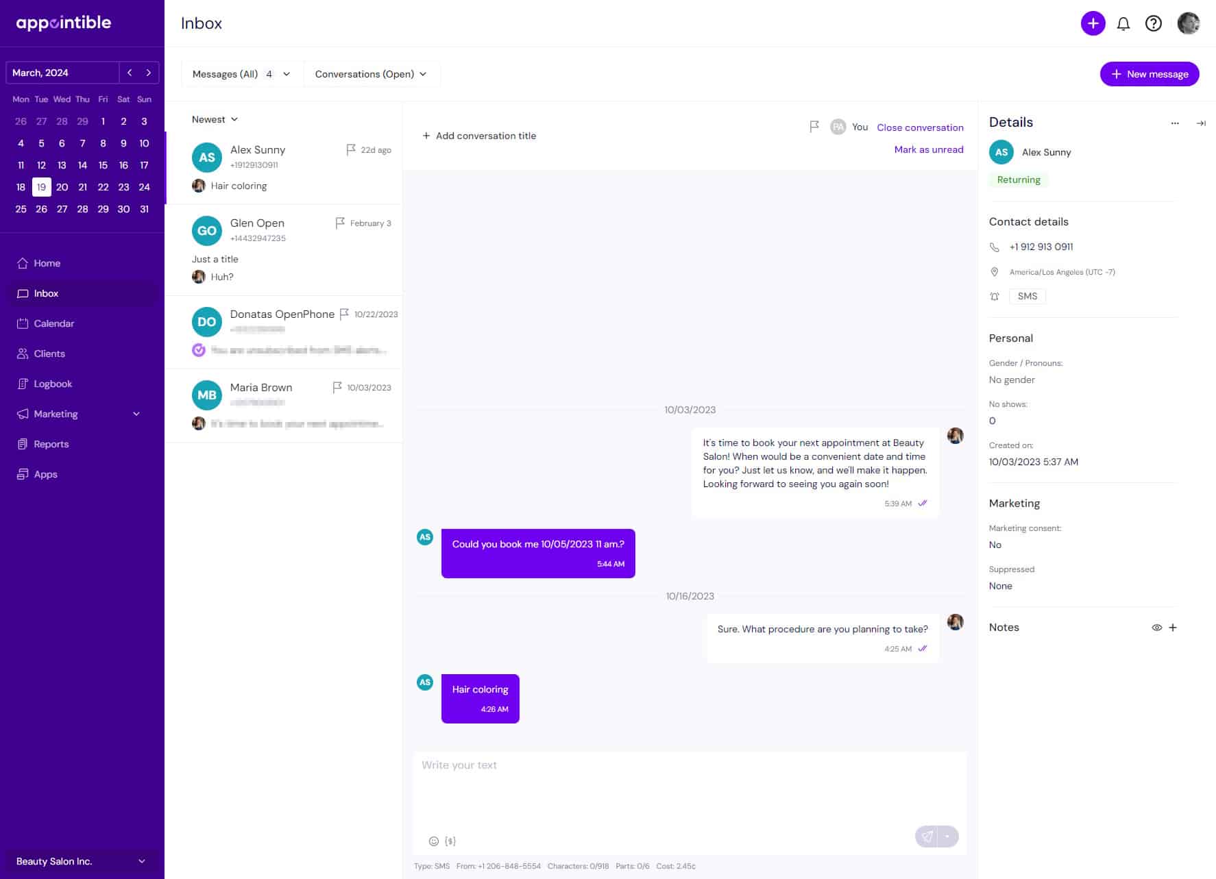 engage into direct two way conversation with your customers